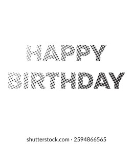 Happy Birthday vector background. Lettering invitation or greeting card. Vector pop art illustration.