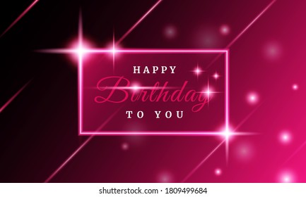 Happy birthday vector background. Suitable for invitation cards, congratulations and anniversary card. 