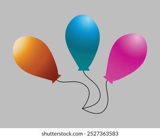 Happy Birthday Vector balloons collection



