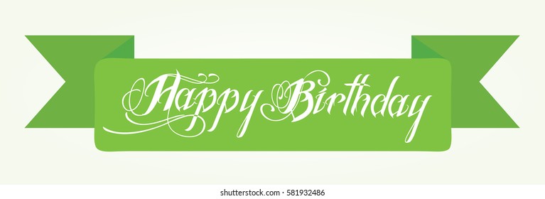 happy birthday vector banner