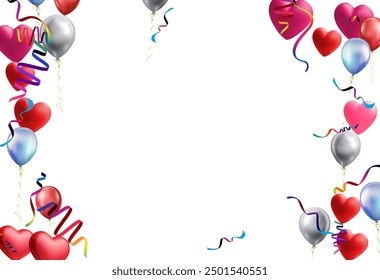 Happy birthday vector banner background. Happy birthday to you text with balloons, gifts and confetti celebrating elements for birth day card greeting decoration design. Vector illustration
