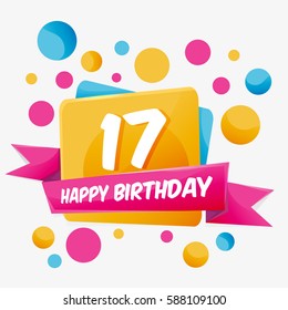 5,788 Happy 17 birthday Images, Stock Photos & Vectors | Shutterstock