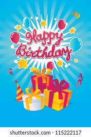 Happy Birthday vector card