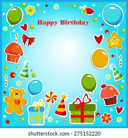 Happy Birthday vector card