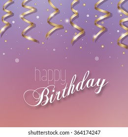 Happy Birthday vector card