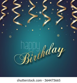 Happy Birthday vector card
