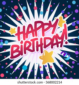 Happy Birthday vector card