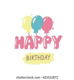 Happy Birthday vector card