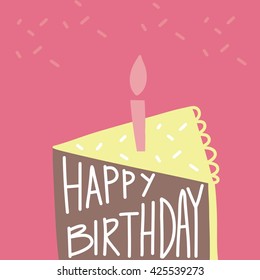 Happy Birthday vector card
