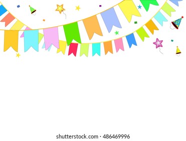 Happy Birthday - vector birthday card, party invitation, banner, eps10