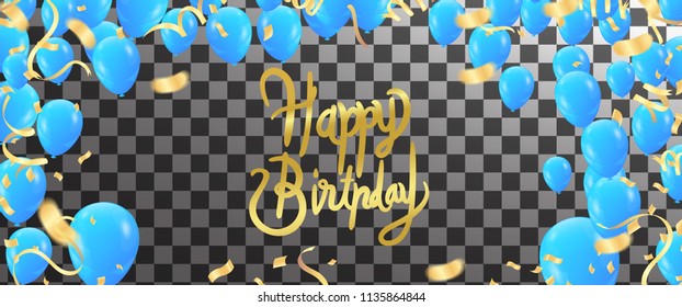 Happy birthday vector Celebration party print design. Handwritten modern brush lettering white background isolated vector