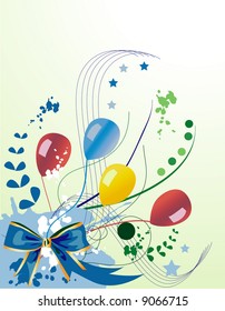 happy birthday vector composition