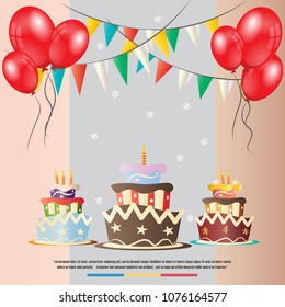 happy birthday vector design