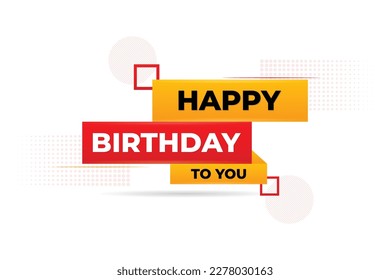 Happy birthday vector design background 