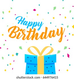 Happy Birthday vector design for greeting cards, Birthday card, invitation card. 