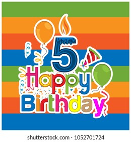 Birthday Party Invitation Stock Vector (Royalty Free) 160681868