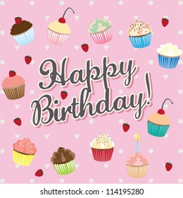 Happy Birthday! - vector eps10 birthday card