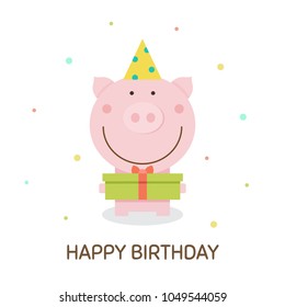 Happy Birthday. Vector illustration.