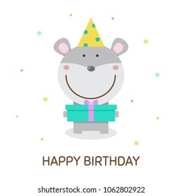 Happy Birthday. Vector illustration.