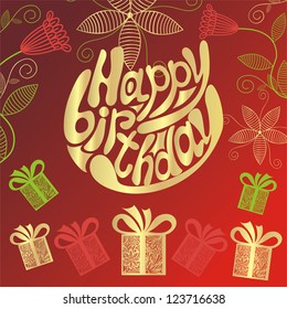 Happy birthday vector illustration