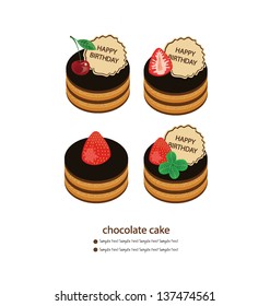 Happy birthday vector illustration