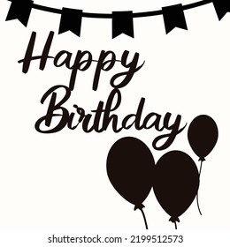 Happy Birthday. Happy Birthday vector illustration. 
