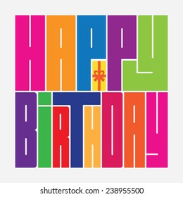 Happy Birthday vector illustration