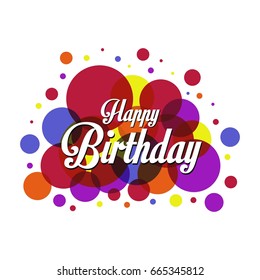 happy birthday vector illustration