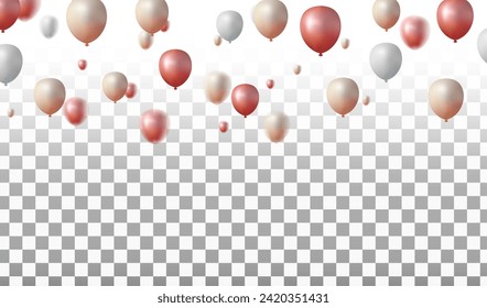 Feliz ilustración vectorial de cumpleaños. Globo naranja de confetti y cintas, confeti, plantilla de diseño para la celebración de cumpleaños. arte	
