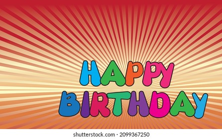 Happy birthday. Vector illustration EPS10
