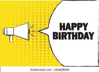 HAPPY BIRTHDAY VECTOR ILLUSTRATION FLAT