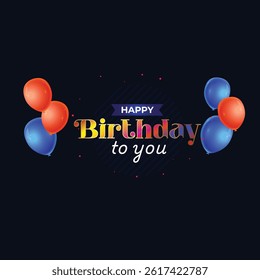 Happy Birthday Vector Lettering art
