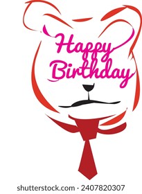 Happy birthday vector made from adobe illustratrator   