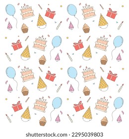 Happy Birthday Vector pattern, perfect for office, company, school, social media, advertising, printing and more
