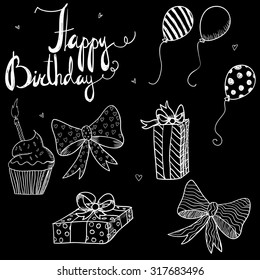 Happy Birthday vector set