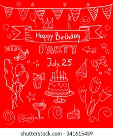  happy birthday vector set 