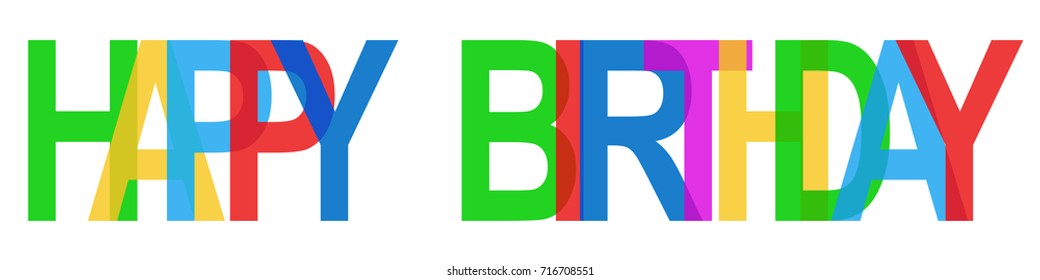 Happy birthday - vector for stock