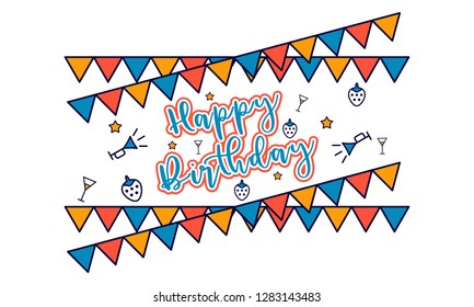 Happy Birthday Vector Template