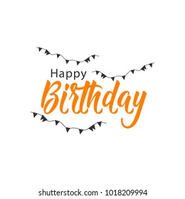 Happy Birthday Vector Template Design