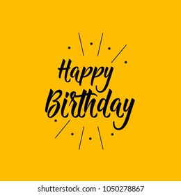 Happy Birthday Vector Template Design