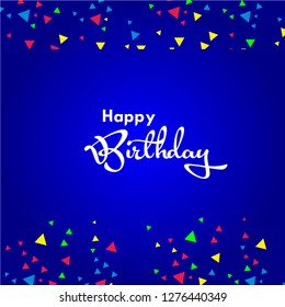Happy Birthday Vector Template Design Illustration