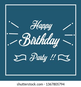 Happy Birthday Vector Template Design Illustration