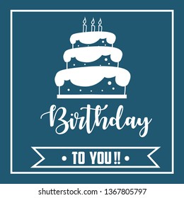 Happy Birthday Vector Template Design Illustration