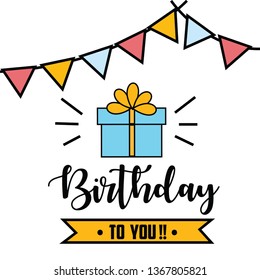 Happy Birthday Vector Template Design Illustration