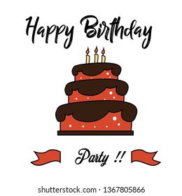 Happy Birthday Vector Template Design Illustration