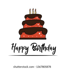 Happy Birthday Vector Template Design Illustration