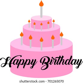 Happy Birthday Vector Template Design