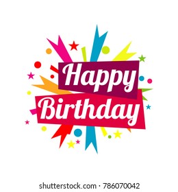 Happy Birthday Greetings Background Stock Vector (Royalty Free) 1197495934