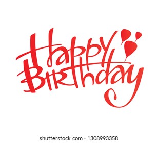 Happy Birthday Vector Text Art