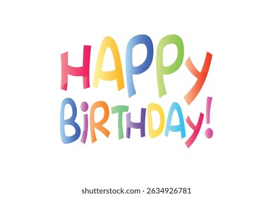 Happy Birthday vector, Top best happy birthday typography wish, New Colorful Happy Birthday vector
